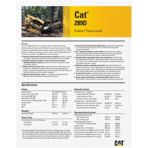 cat 285 skid steer specs|cat 289d specs ritchiespecs.